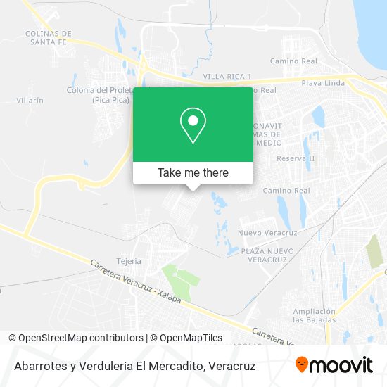 Mapa de Abarrotes y Verdulería El Mercadito