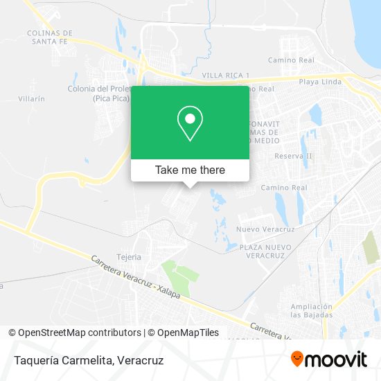 Mapa de Taquería Carmelita