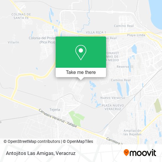 Mapa de Antojitos Las Amigas