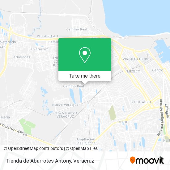 Tienda de Abarrotes Antony map