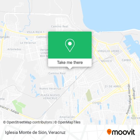 Iglesia Monte de Sión map