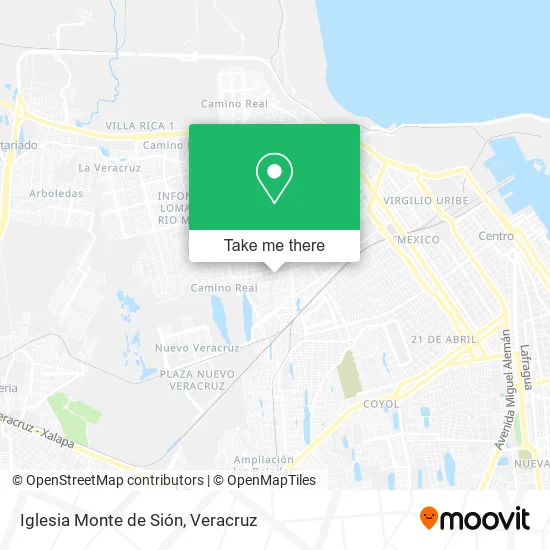 Iglesia Monte de Sión map