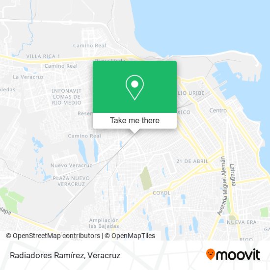 Radiadores Ramírez map