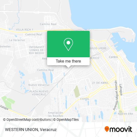 Mapa de WESTERN UNION
