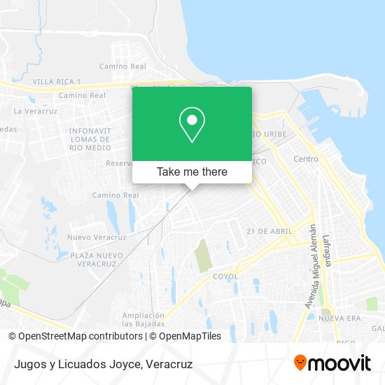 Jugos y Licuados Joyce map