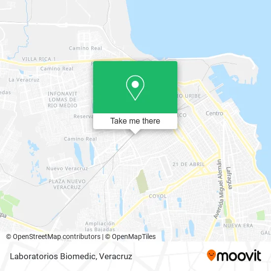 Laboratorios Biomedic map