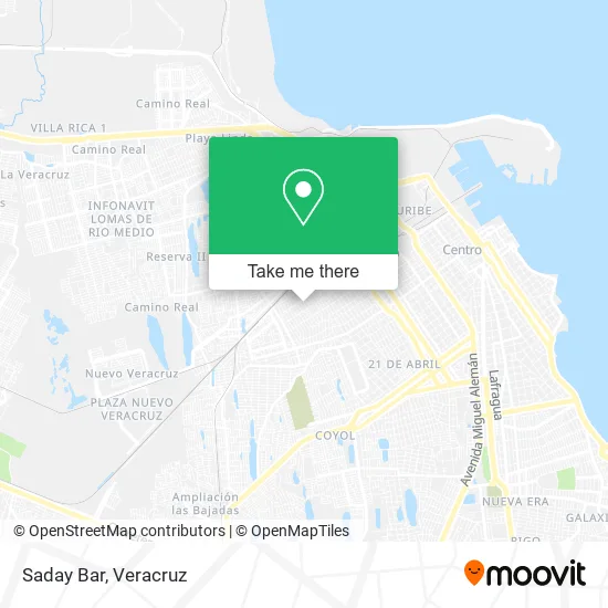 Saday Bar map