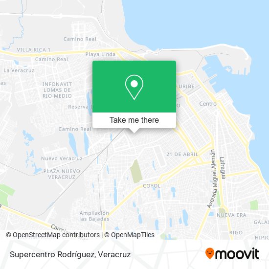 Supercentro Rodríguez map