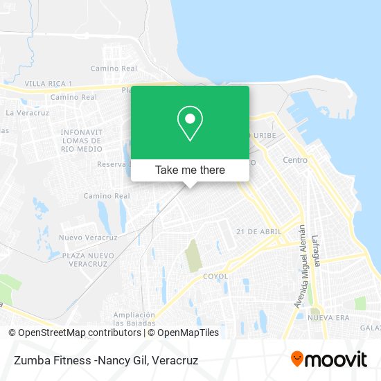 Zumba Fitness -Nancy Gil map