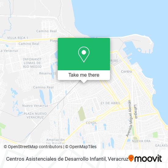 Mapa de Centros Asistenciales de Desarrollo Infantil