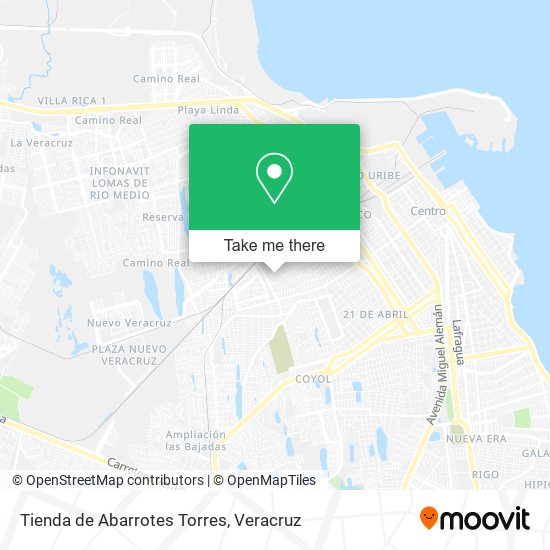 Mapa de Tienda de Abarrotes Torres