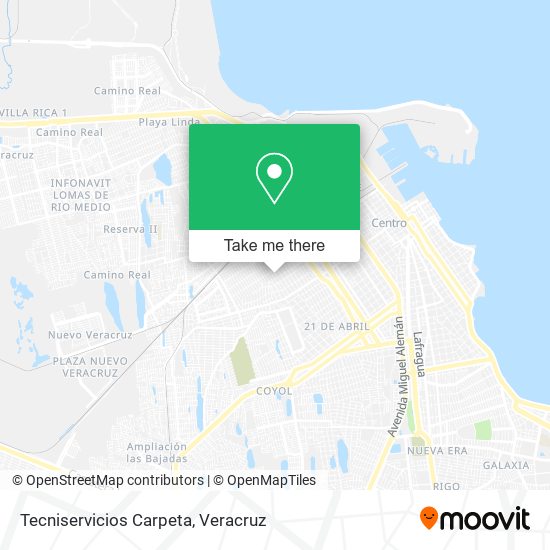 Tecniservicios Carpeta map