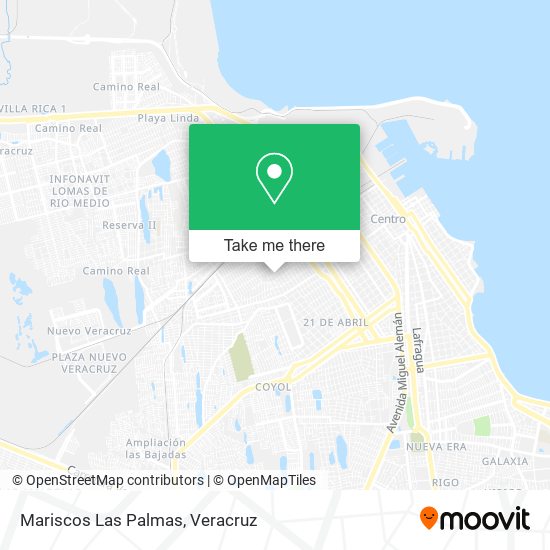 Mapa de Mariscos Las Palmas