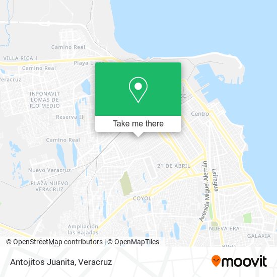 Mapa de Antojitos Juanita
