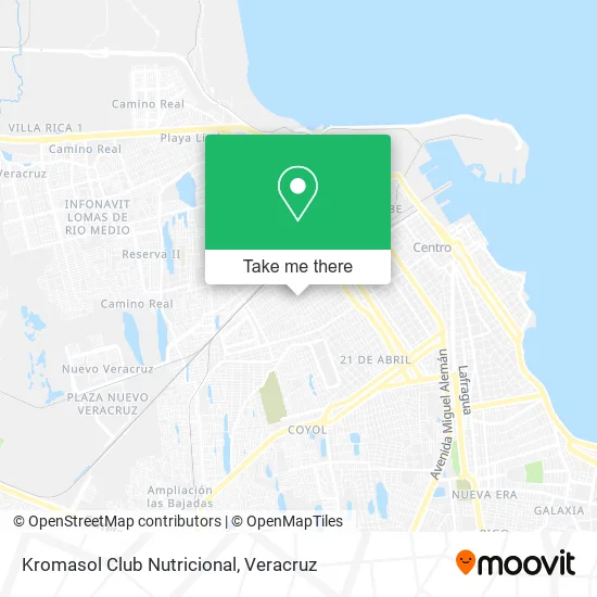 Kromasol Club Nutricional map