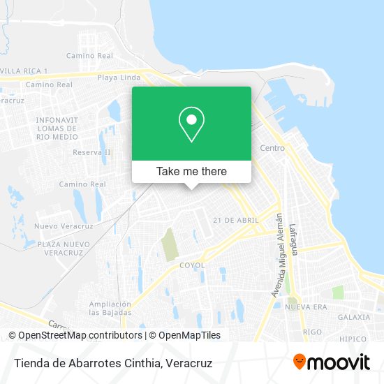 Tienda de Abarrotes Cinthia map