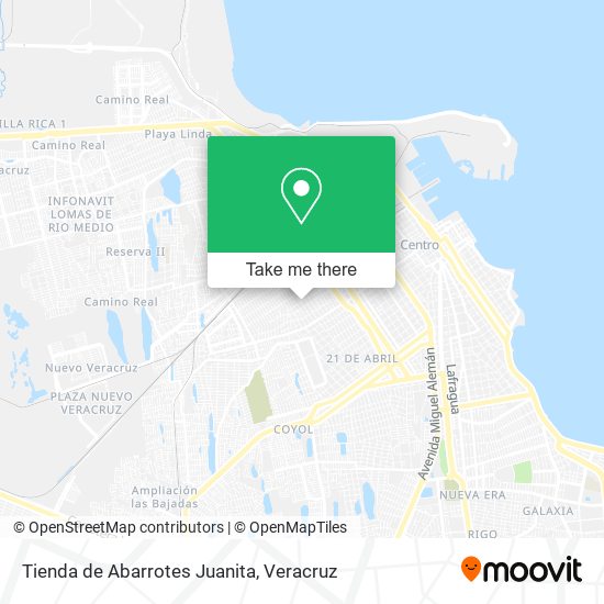 Mapa de Tienda de Abarrotes Juanita
