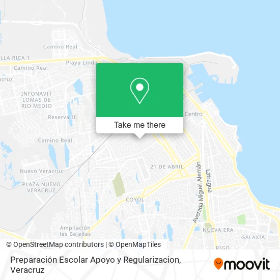 Preparación Escolar Apoyo y Regularizacion map