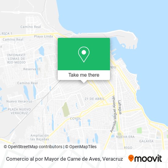 Comercio al por Mayor de Carne de Aves map