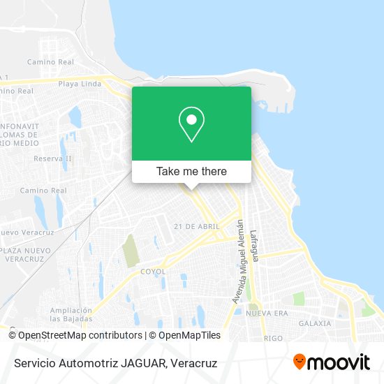 Mapa de Servicio Automotriz JAGUAR