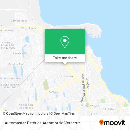 Automaster Estética Automotriz map