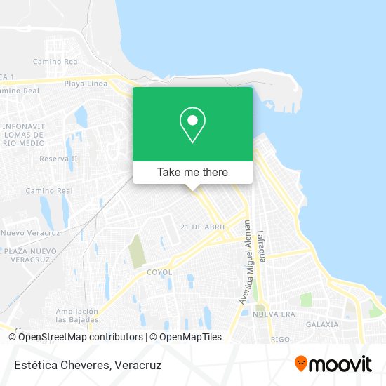 Estética Cheveres map