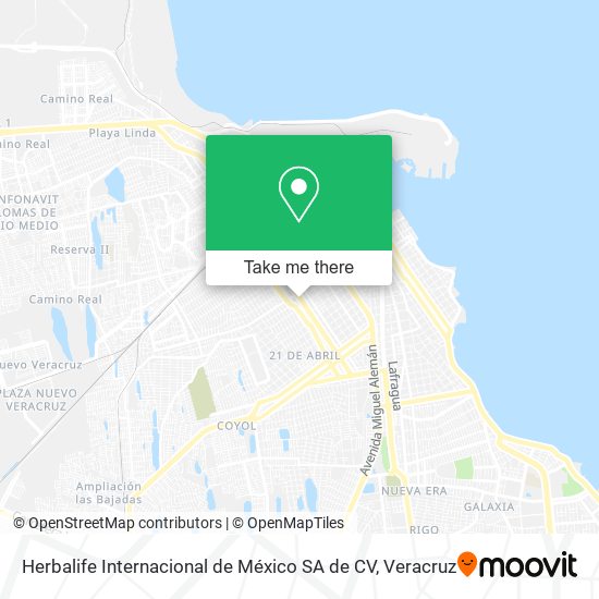 Herbalife Internacional de México SA de CV map