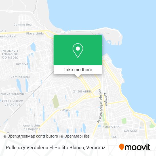 Pollería y Verdulería El Pollito Blanco map