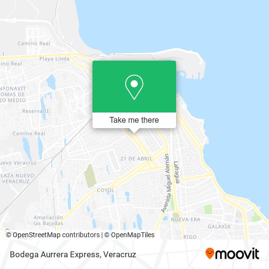 Bodega Aurrera Express map