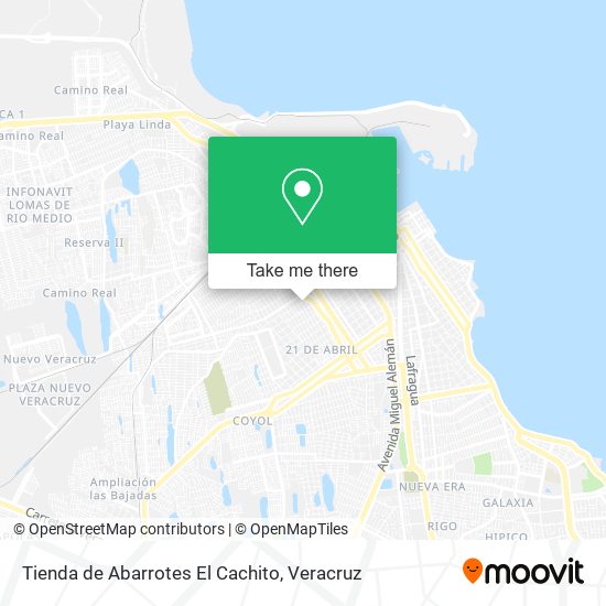 Tienda de Abarrotes El Cachito map