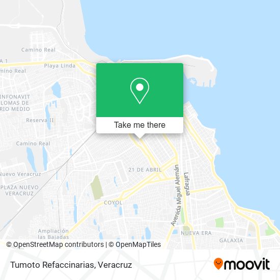 Tumoto Refaccinarias map