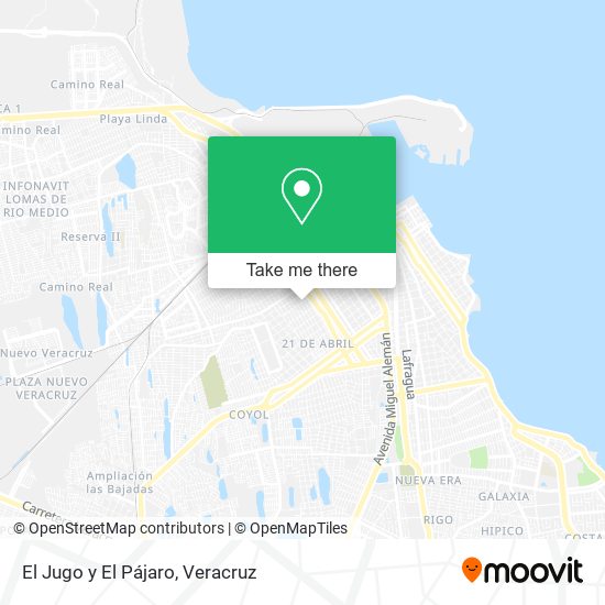 Mapa de El Jugo y El Pájaro