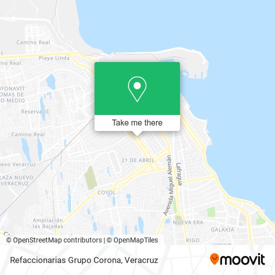 Refaccionarias Grupo Corona map
