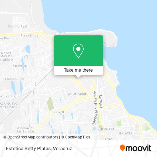 Estética Betty Platas map