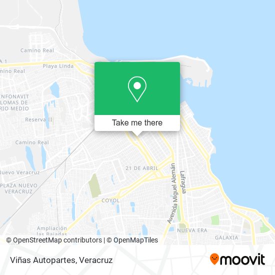 Viñas Autopartes map
