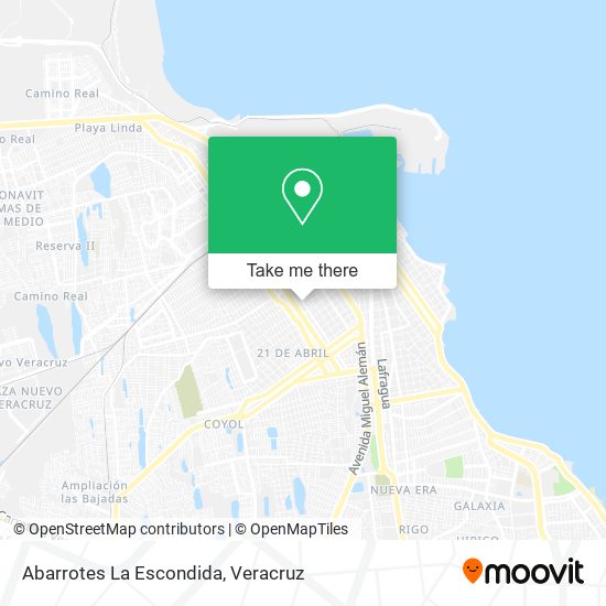 Abarrotes La Escondida map