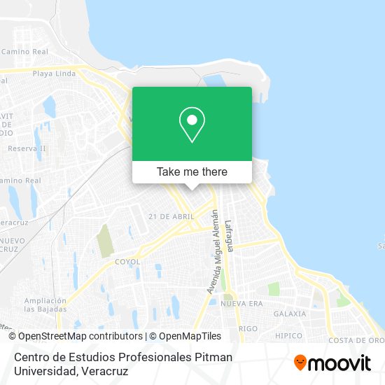 Centro de Estudios Profesionales Pitman Universidad map