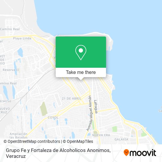 Grupo Fe y Fortaleza de Alcoholicos Anonimos map