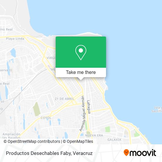 Productos Desechables Faby map
