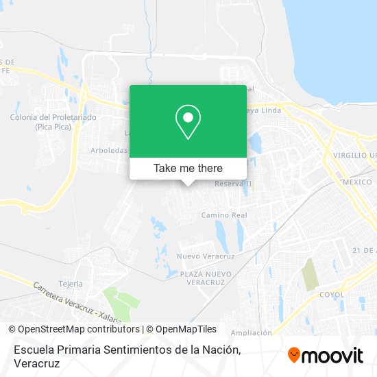 Escuela Primaria Sentimientos de la Nación map
