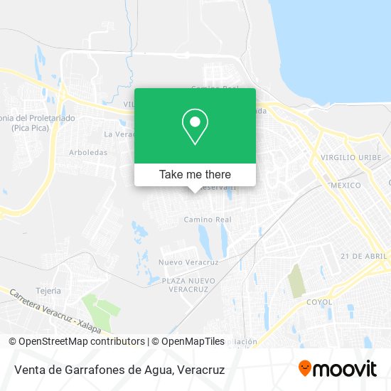Venta de Garrafones de Agua map