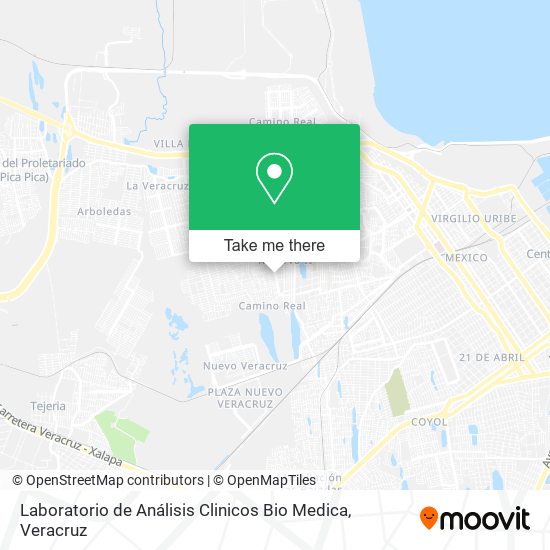 Laboratorio de Análisis Clinicos Bio Medica map