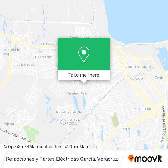 Mapa de Refacciones y Partes Eléctricas García