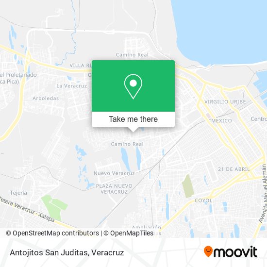 Antojitos San Juditas map