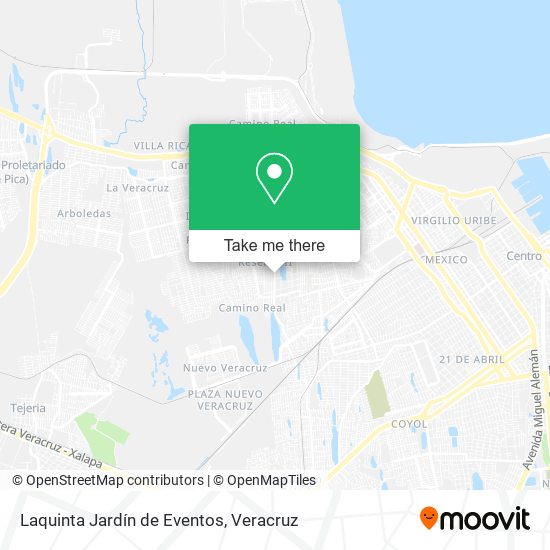 Laquinta Jardín de Eventos map