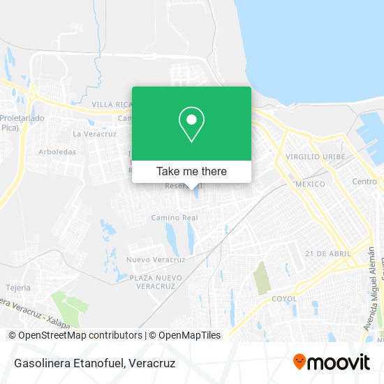 Gasolinera Etanofuel map