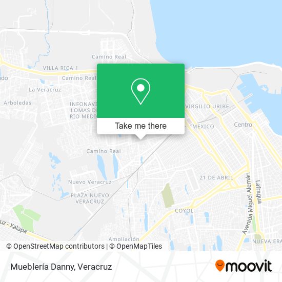 Mapa de Mueblería Danny