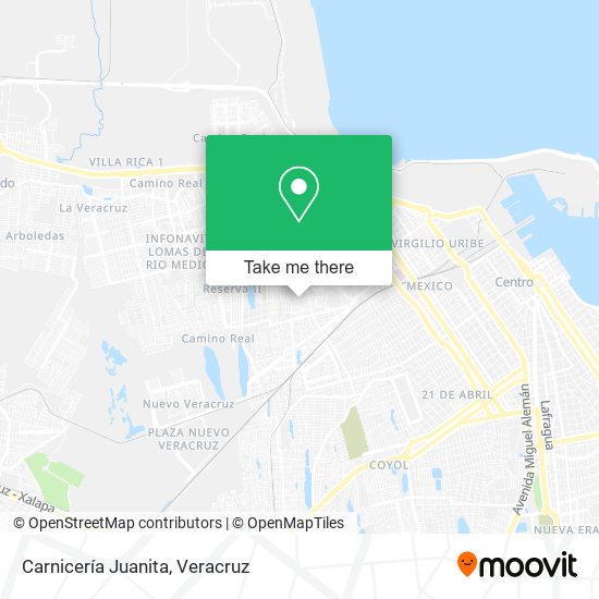 Mapa de Carnicería Juanita
