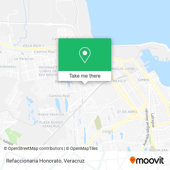 Refaccionaria Honorato map