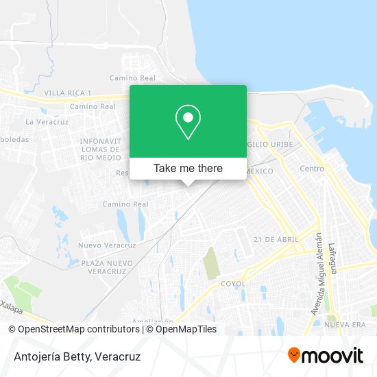 Mapa de Antojería Betty